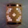 9" Open Top - Ventana Design w/Copper Metal Bands, in Sand Wash color - Indoor/Outdoor