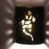9" Open Top - Lizard Design in Antique Copper color - Indoor/Outdoor