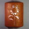 Open Top-Sunflower Design-Red Mica color-Indoor/Outdoor