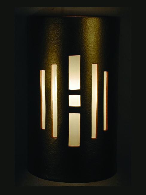 Center Window Design-Copper Metal Bands-Anodized Bronze color-Indoor/Outdoor-Open Top