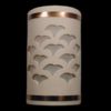 Open Top-Gingko Design and Copper Metal Bands-Cream color-Indoor/Outdoor
