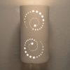 Architectural-Accent-Custom-USA Made-Wall Sconce-Light-White-Modern-Indoor-Outdoor-Open Top