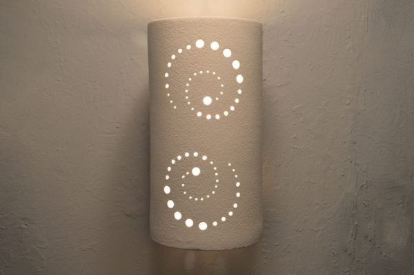 Architectural-Accent-Custom-USA Made-Wall Sconce-Light-White-Modern-Indoor-Outdoor-Open Top