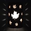 Closed Top-Dark Sky-Maple Leaves-Rustic-Custom-Porch-Garage-Light-Wall Sconce-Indoor-Outdoor