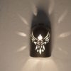 8" Hood Wall Sconce - With Phoenix Design, in Anodized Bronze - Indoor/Outdoor