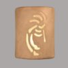 9" Open Top - Kokopelli in Sandstone color - Indoor/Outdoor