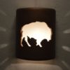 9' Open Top - Buffalo Design, in Antique Copper Color - Indoor/Outdoor
