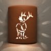 9" Open Top - Elk Design, in Terracotta color - Indoor/Outdoor