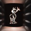 9" Open Top - Elk Design, in Terracotta color - Indoor/Outdoor