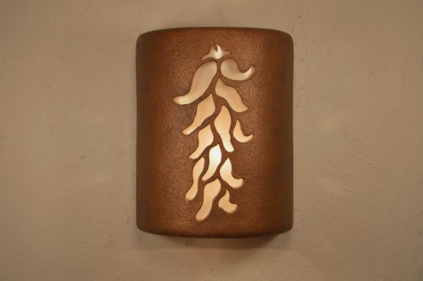 9" Open Top - Ristra Design, in Antique Copper Color - Indoor/Outdoor