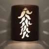9" Open Top - Ristra Design, in Antique Copper Color - Indoor/Outdoor