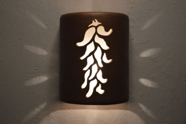9" Open Top - Ristra Design, in Antique Copper Color - Indoor/Outdoor