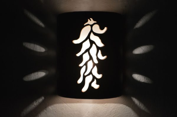 9" Open Top - Ristra Design, in Antique Copper Color - Indoor/Outdoor