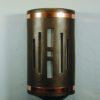 Center Window Design-Copper Metal Bands-Anodized Bronze color-Indoor/Outdoor-Open Top