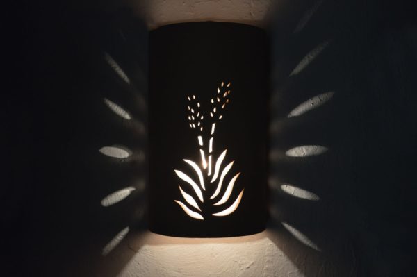 14" Open Top - Yucca Design in Brown color - Indoor/Outdoor