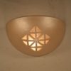Quadra Design Small Bowl Up Light Wall Sconce in Tan Pearl Color for the Modern or Contemporary Indoor