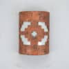 10" Wall Light-Ventana-Open Top ADA Low Profile Half Round-Copper Brick-Indoor-Outdoor