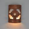 10" Wall Light-Ventana-Open Top ADA Low Profile Half Round-Copper Brick-Indoor-Outdoor - Image 2