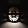 10" Wall Light-Double Fan-Low Profile (ADA) Closed Top Half Round- Copper Patina-Middle Raw Copper Band-Indoor-Outdoor - Image 3