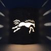 9" Wall Light-Wild Horse-Closed Top (Dark Sky) Half Round-Copper Rocky Road-Indoor-Outdoor - Image 3