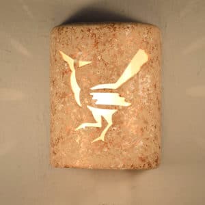 9" Wall Light-Roadrunner-Closed Top (Dark Sky) Half Round-Copper Rocky Road-Indoor-Outdoor