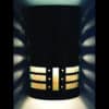 14" Wall Light-Rialto-Open Top Half Round-Teal inside-Anodize Bronze-Indoor-Outdoor-Silver Mica - Image 3