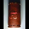 14" Wall Light-Spirit Bear-Open Top Half Round-Copper Brick-Copper Bands-Amber Mica-Outdoor-Indoor - Image 2