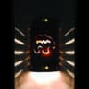 14" Wall Light-Spirit Bear-Open Top Half Round-Copper Brick-Copper Bands-Amber Mica-Outdoor-Indoor - Image 3