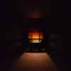 12" Wall Light-Mission Cover w/Single Window Borders-Open Top Half Round-Copper Brick-Amber Mica-Indoor-Outdoor - Image 4