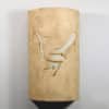 14" Wall Light-Roadrunner-Open Top Half Round-Parchment-Indoor-Outdoor
