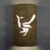 14" Wall Light-Roadrunner-Open Top Half Round-Parchment-Indoor-Outdoor - Image 2