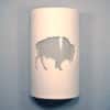 14" Wall Light-Buffalo-Open Top Half Round-White-Indoor-Outdoor