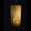 14″ Hanging Pendant-Yucca (x2) w/Aztec (x2)-Sand Wash-Black Cord-Indoor