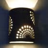 9" Wall Light-Mums-Open Top Half Round-Moss Wash-Indoor-Outdoor - Image 3