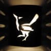 9" Wall Light-Roadrunner-Open Top Half Round-Brown Mica-Indoor-Outdoor - Image 2