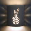 9" Wall Light-Yucca-Open Top Half Round-Tan-Indoor-Outdoor - Image 2