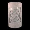 14" Wall Light-Celtic Circle-Open Top Half Round-Gray Tone-Indoor-Outdoor