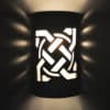14" Wall Light-Celtic Circle-Open Top Half Round-Gray Tone-Indoor-Outdoor - Image 3