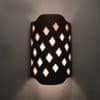 12" Wall Light-Harlequin-Shield Handcut Half Round-Antique Copper-Indoor-Outdoor- - Image 2