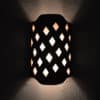 12" Wall Light-Harlequin-Shield Handcut Half Round-Antique Copper-Indoor-Outdoor- - Image 3