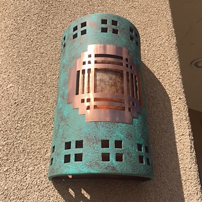 Mission Cover Lights in Raw Turquoise