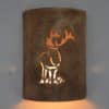 10" Wall Light-Center Elk-Low Profile-Closed Top Half Round-Dark Earth Wash-Indoor-Outdoor - Image 2