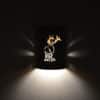 10" Wall Light-Center Elk-Low Profile-Closed Top Half Round-Dark Earth Wash-Indoor-Outdoor - Image 3