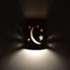 10" Wall Light-Moon and Stars-Low Profile-Open Top Half Round-Terracotta Mica-Indoor-Outdoor - Image 3
