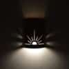 10" Wall Light-Sunrise-Low Profile-Open Top Half Round-Terracotta Mica-Indoor-Outdoor - Image 3