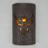 14" Wall Light-Phoenix-Low Profile Open Top Half Round -Coffee Mica-Amber Mica-Indoor-Outdoor - Image 2