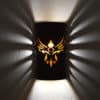 14" Wall Light-Phoenix-Low Profile Open Top Half Round -Coffee Mica-Amber Mica-Indoor-Outdoor - Image 3