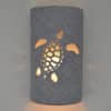 14" Wall Light-Ocean Turtle-Open Top Half Round-Gray Tone-Indoor-Outdoor - Image 2