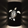 14" Wall Light-Ocean Turtle-Open Top Half Round-Gray Tone-Indoor-Outdoor - Image 4