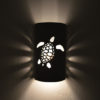 14" Wall Light-Ocean Turtle-Open Top Half Round-Gray Tone-Indoor-Outdoor - Image 5